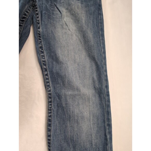 Vintage Y2K Request Blue Jeans Mens 30X32 Bootcut Straight Fit Stitched Pocket - Picture 9 of 16